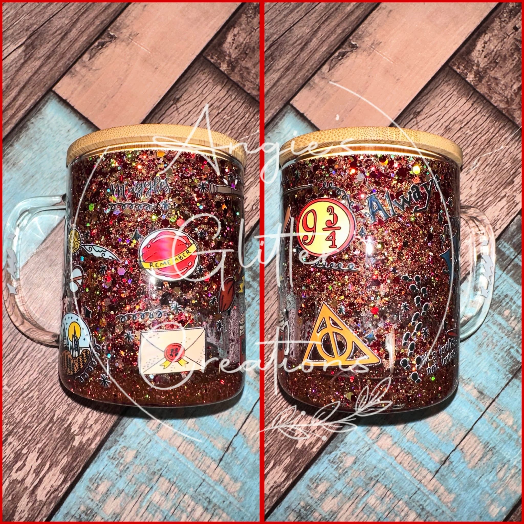 Glass Snow Globe Cups